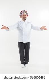 Italian Chef Isolated On White