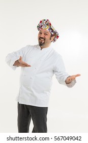 Italian Chef Isolated On White