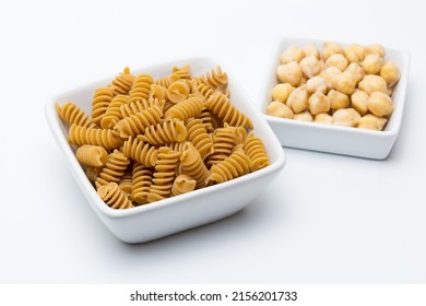 Italian Chickpea Pasta With White Background