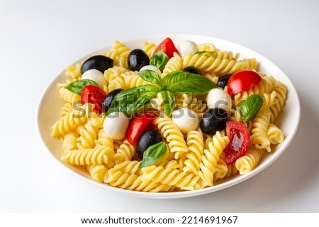 Similar – Image, Stock Photo Pasta salad Food