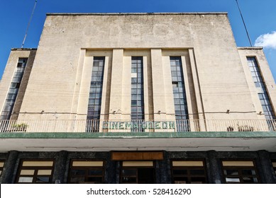 Italian Colonial Art Deco Old Cinema Building In Asmara Eritrea Street