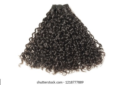 Italian Curly Black Human Hair Weaves Extensions Bundle