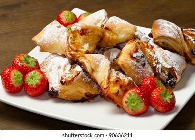 Italian Dessert With Fruit  Jam And Raisins