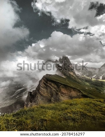 Similar – Panorama road Großglockner illuminated