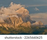 Italian Dolomites and the top of Tofana di Rozes        