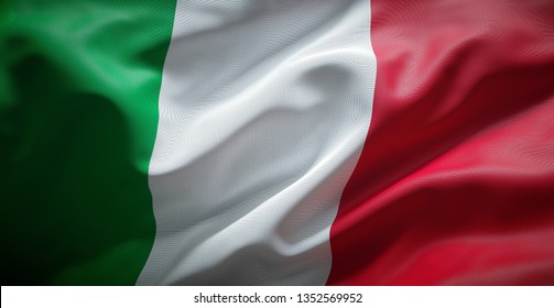 Italian flag. Italy. - Powered by Shutterstock