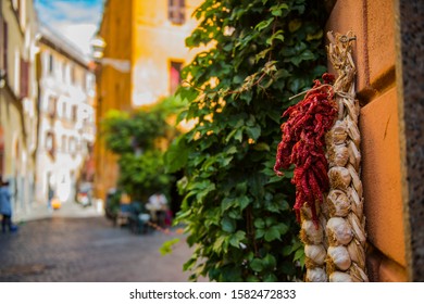 Italian Food In Detail On A Street In Rome