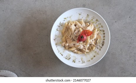 Italian Food, Pasta Top Down Food Photography