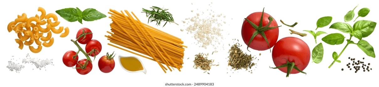 italian food spaghetti collection - ready to use premium PNG cutout isolated image - Powered by Shutterstock