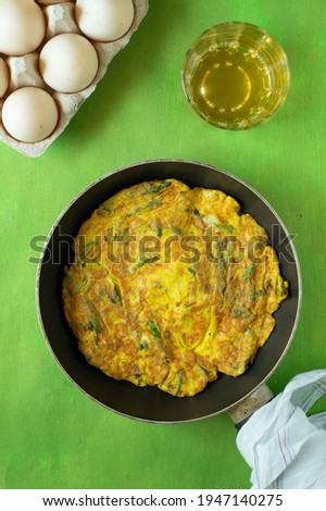 Similar – Image, Stock Photo Frittata Food Vegetable