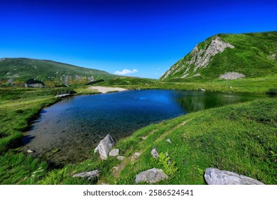 Italian mountain landscape glacial lake - Powered by Shutterstock - Get 15% off with code: PIKWIZARD15