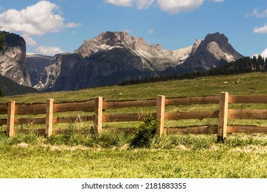 italian mountains landscape in Val Gardena