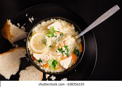 Italian Orzo Spinach Soup