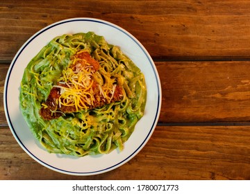 Italian Pasta With Cheese And Chicken Tenders