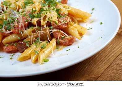  Italian Penne Rigate Pasta With Sausage,perish