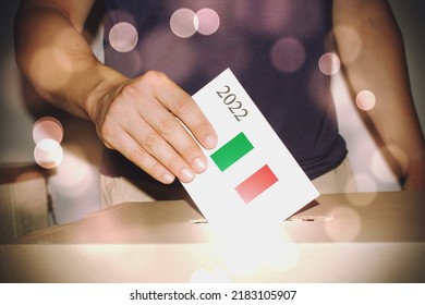 Italian political election vote concept