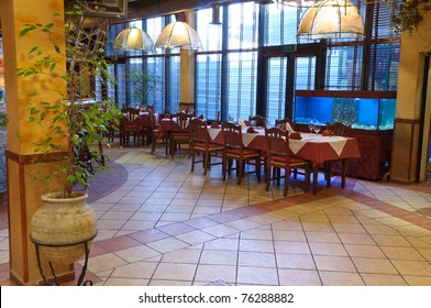 Italian Restaurant With A Traditional Interior