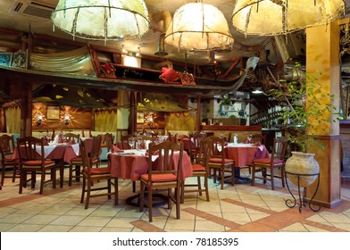 Italian Restaurant With A Traditional Interior