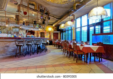 Italian Restaurant With A Traditional Interior