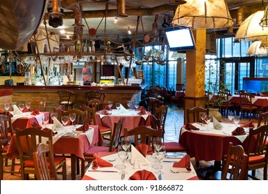 Italian Restaurant With A Traditional Interior