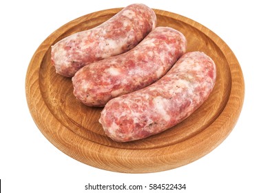 Italian Sausage (salcici) Isolated On White