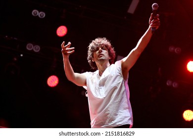 The Italian Singer Ermal Meta Sings At The Concert On May 1st In Taranto, Puglia, Italy - 01.05.2022