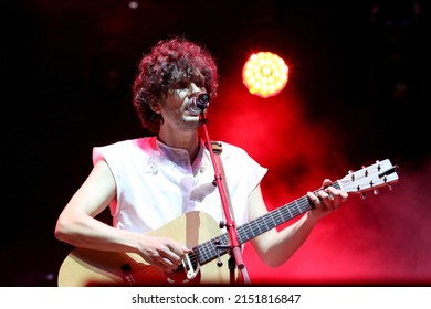 The Italian Singer Ermal Meta Sings At The Concert On May 1st In Taranto, Puglia, Italy - 01.05.2022