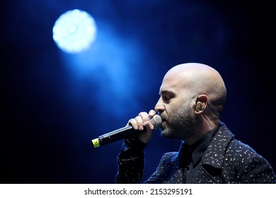 The Italian Singer Giuliano Sangiorgi Sings At The Concert On May 1st In Taranto, Puglia, Italy - 01.05.2022