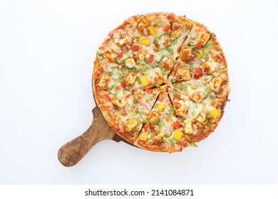 Italian Style Paneer Makhani Pizza Stock Photo 2141084871 | Shutterstock