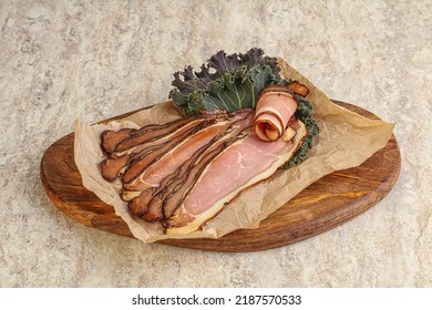 Italian Traditional Cuisine - Prosciutto Appetizer Pork Meat