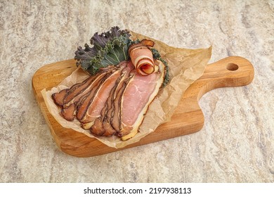 Italian Traditional Cuisine - Prosciutto Appetizer Pork Meat