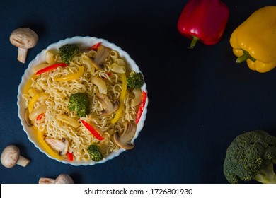 Italian Veg Mushroom Brocoli Pepper Pasta