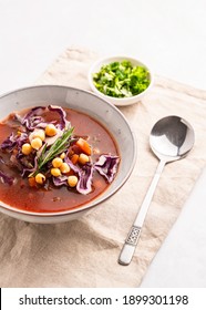 Italian Vegetable Tomato Chickpea Soup