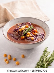 Italian Vegetable Tomato Chickpea Soup