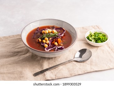 Italian Vegetable Tomato Chickpea Soup