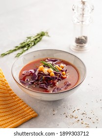 Italian Vegetable Tomato Chickpea Soup