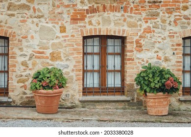 Italian Villa In Tuscany, Exterior Facade Details