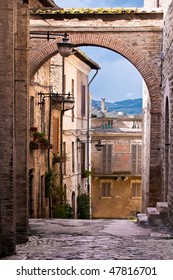 Italian Village Street Scene