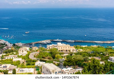 Italy, Capri, view from Piazza Umberto