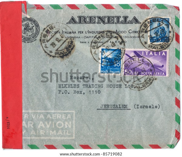 Italy Circa 1949 Old Used Italian Stock Photo (Edit Now) 85719082