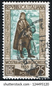 ITALY - CIRCA 1953: Stamp Printed By Italy, Shows Luca Signorelli, Circa 1953