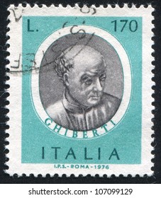 ITALY - CIRCA 1976: A Stamp Printed By Italy, Shows Lorenzo Ghiberti, Circa 1976