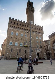 Italy, Florence, 27.04.2021, Installation By The Artist Giuseppe Penone On The Signoria Square. 