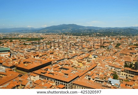 Similar – Image, Stock Photo View of the roofs of Verona from Torre dei Lamberti