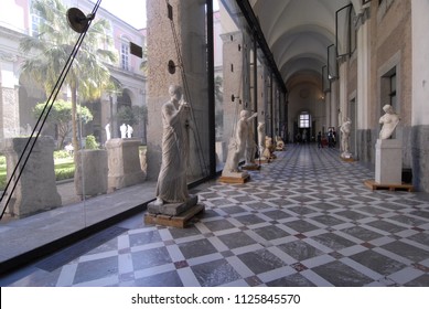 Italy June 2016 - Naples, Campania, Italy - The National Archaeological Museum Of Naples