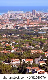 Italy Livorno City Harbor Panoramic