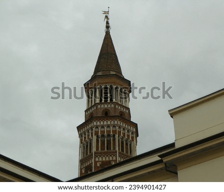 Italy, Milan, Church of Saint Gottardo in Corte, bell tower of the church