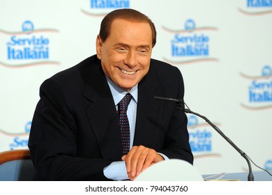 Italy - Milan January 15,2018 - Silvio Berlusconi Politic.