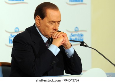 Italy - Milan january 15,2018 - Silvio Berlusconi politics.