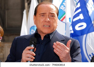 Italy - Milan January 15,2018 - Silvio Berlusconi Politic 